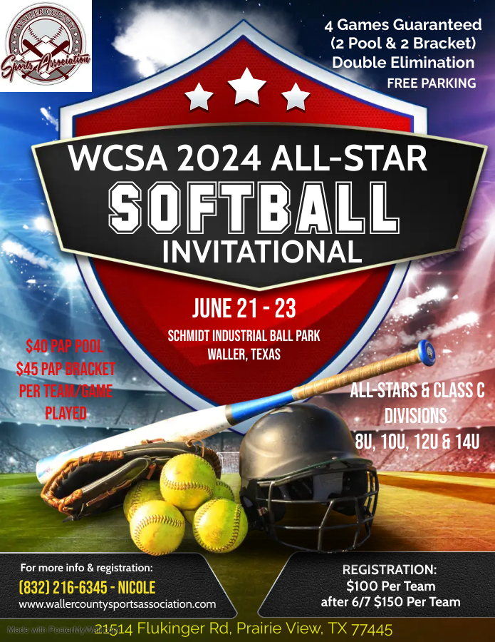 WCSA 2024 ALL-STAR Softball Tournamentl